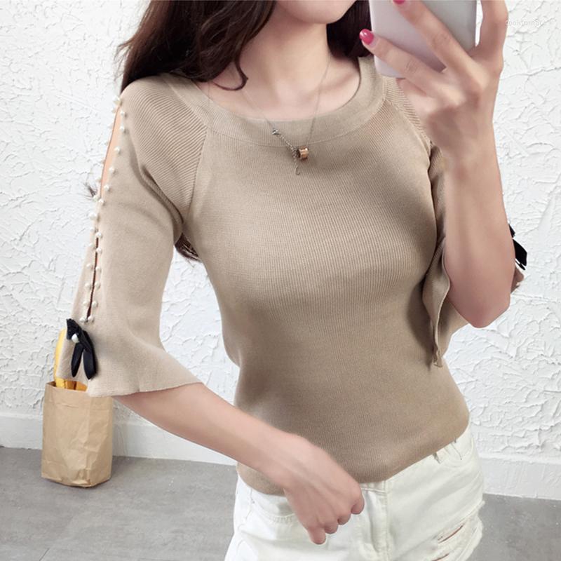 Women's T Shirts Shintimes Summer Hollow Out Shirt Women Knitted Short Sleeve Top Fashion Beading Bow Slim Tee Femme Woman Tshirt Clothes, Black
Women's T Shirts Shintimes Summer Hollow Out Shirt Women Knitted Short Sleeve Top Fashion Beading Bow Slim Tee Femme Woman Tshirt Clothes, Black