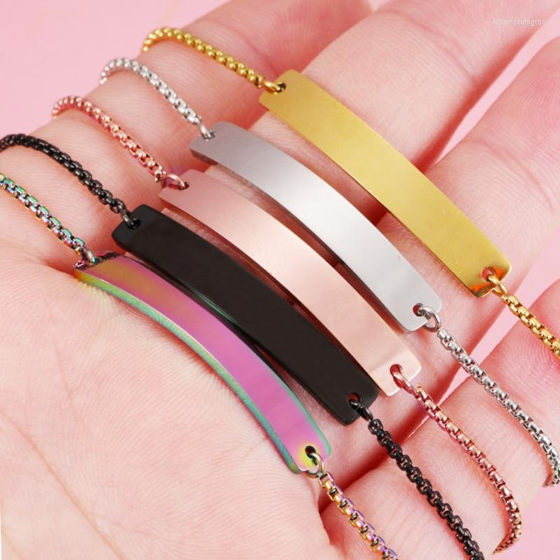 Charm Bracelets 10Pcs Stainless Steel Mirror Polished Curved Strip Blank Box Chain For DIY Custom Logo Name Jewelry
Charm Bracelets 10Pcs Stainless Steel Mirror Polished Curved Strip Blank Box Chain For DIY Custom Logo Name Jewelry
