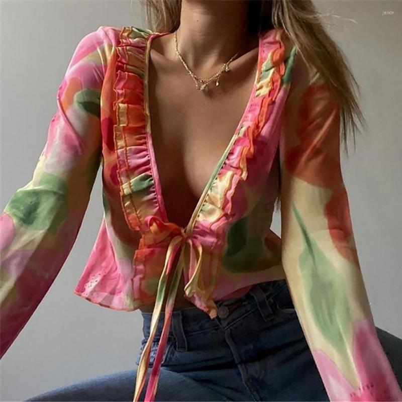Women's Blouses Korean Chiffon Blouse Women Navel Exposed Fashion Tops Floral Printing Casual Long Sleeve Summer, Pink
Women's Blouses Korean Chiffon Blouse Women Navel Exposed Fashion Tops Floral Printing Casual Long Sleeve Summer, Pink