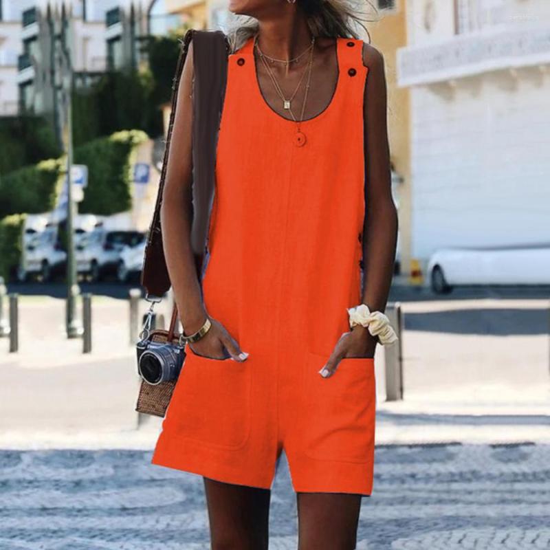 Casual Dresses Women's Jumpsuits Summer Lady Solid Color Cotton Linen Sleeveless Jumpsuit Shorts Romper, Kq
Casual Dresses Women's Jumpsuits Summer Lady Solid Color Cotton Linen Sleeveless Jumpsuit Shorts Romper, Kq