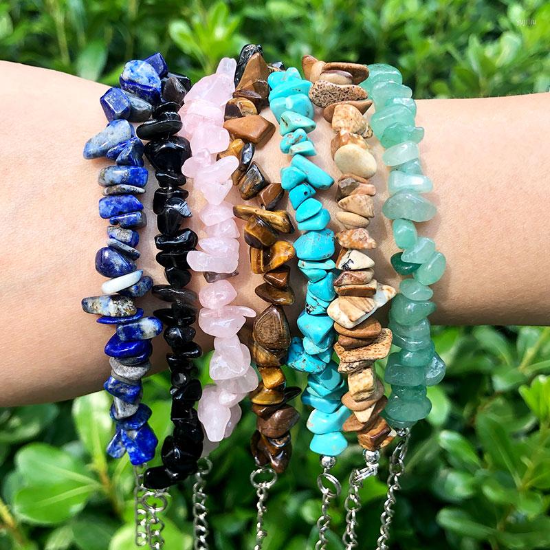 Link Bracelets SAY Colorful Personality Gravel Bracelet Natural Stones Tiger Eye Blue Obsidian Adjustable Men Women
Link Bracelets SAY Colorful Personality Gravel Bracelet Natural Stones Tiger Eye Blue Obsidian Adjustable Men Women