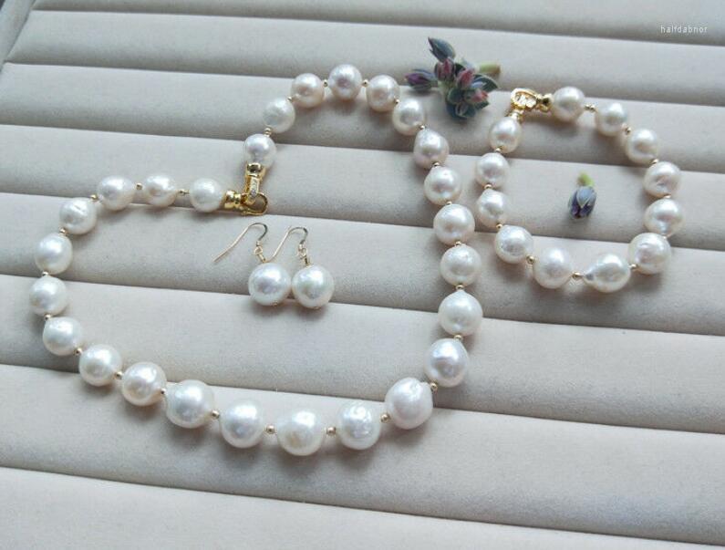 Necklace Earrings Set Huge 12-13mm South Sea Baroque White Pearl 18" Bracelet 8'' Earring, Picture shown
Necklace Earrings Set Huge 12-13mm South Sea Baroque White Pearl 18" Bracelet 8'' Earring, Picture shown
