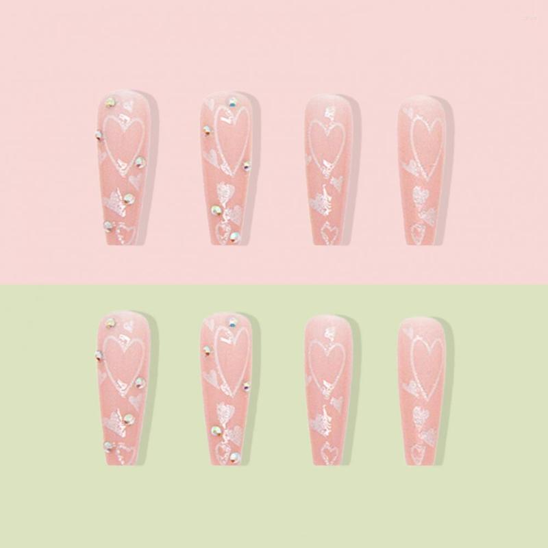 False Nails 1 Set Stunning Easy To Stick Eye-catching Long Style Sparkling Crushed Faux Diamond Artificial Nail Household Supply
False Nails 1 Set Stunning Easy To Stick Eye-catching Long Style Sparkling Crushed Faux Diamond Artificial Nail Household Supply