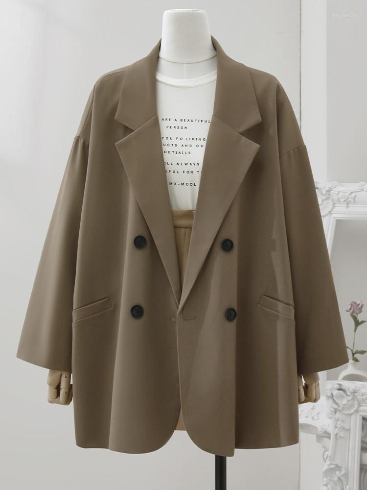 Women' Suits High Quality Suit Jacket Women Clothes Spring Autumn 2023 Double Breasted Simple Office Lady Blazers Female Loose Outwear, Brown
Women' Suits High Quality Suit Jacket Women Clothes Spring Autumn 2023 Double Breasted Simple Office Lady Blazers Female Loose Outwear, Brown