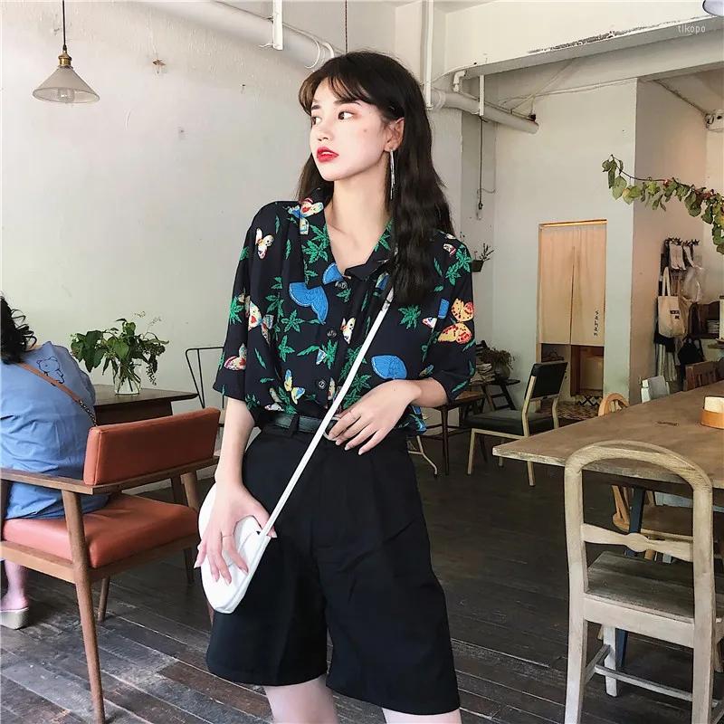 Women's Blouses Butterfly Print Black Short Sleeve Chic Blouse Loose Summer Hawaii Beach Casual Women's Clothing And
Women's Blouses Butterfly Print Black Short Sleeve Chic Blouse Loose Summer Hawaii Beach Casual Women's Clothing And