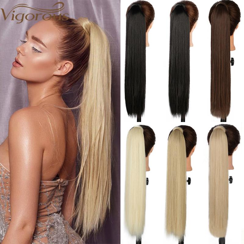 Synthetic Wigs Vigorous Long Straight Wrap Around Clip In Ponytail Hair Heat Resistant Fake, 2011-1b
Synthetic Wigs Vigorous Long Straight Wrap Around Clip In Ponytail Hair Heat Resistant Fake, 2011-1b