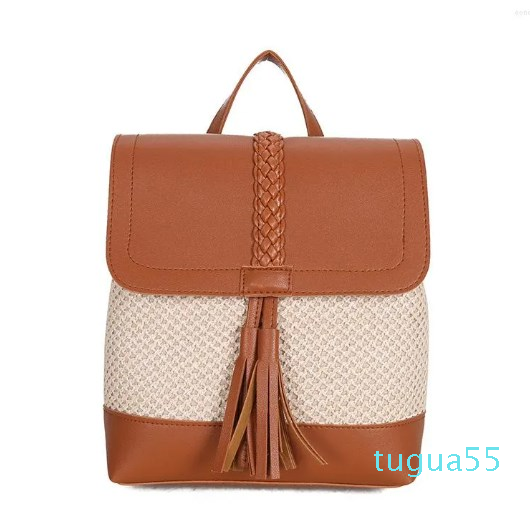 Backpack Style Fashion Tassel Straw Backpacks For Women Bohemian Rattan Wicker Back Packs Summer Beach Bag Pu Leather Patchwork Travel, Beige
Backpack Style Fashion Tassel Straw Backpacks For Women Bohemian Rattan Wicker Back Packs Summer Beach Bag Pu Leather Patchwork Travel, Beige
