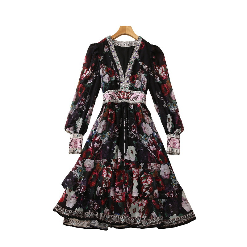 326 XXL 2023 Spring Flora Print Dress V Neck Long Sleeve Above Knee Polyester Panelld DRess Luxury Fashion Prom Womens Clothes SH, Customize
326 XXL 2023 Spring Flora Print Dress V Neck Long Sleeve Above Knee Polyester Panelld DRess Luxury Fashion Prom Womens Clothes SH, Customize