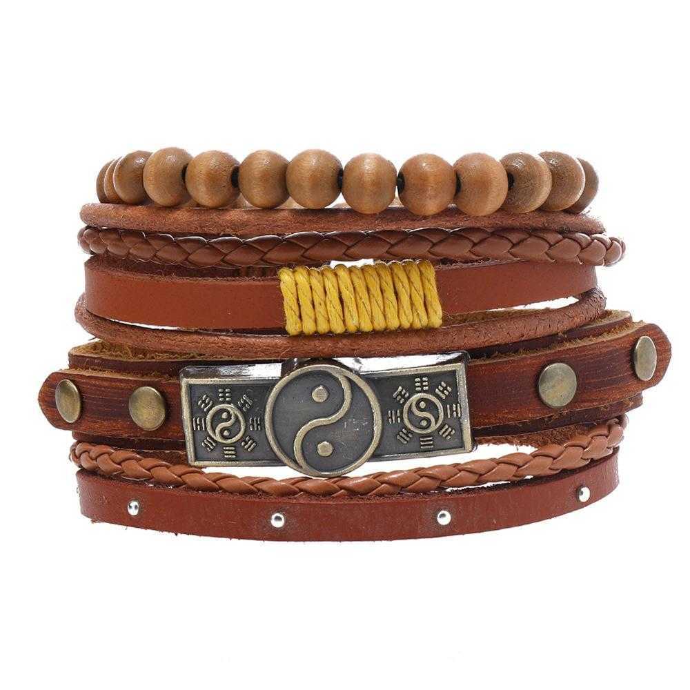 Simple Retro Alloy Gossip Cattle Leather Bracelet Carrying Strap Mens Suit Woven Jewelry
Simple Retro Alloy Gossip Cattle Leather Bracelet Carrying Strap Mens Suit Woven Jewelry