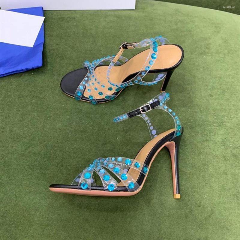 Sandals Summer Shoes Women PVC High Heels Crystal Narrow Band Sandalias Open-Toes Designer Round Toe Zapatillas Mujer, Picture shown
Sandals Summer Shoes Women PVC High Heels Crystal Narrow Band Sandalias Open-Toes Designer Round Toe Zapatillas Mujer, Picture shown