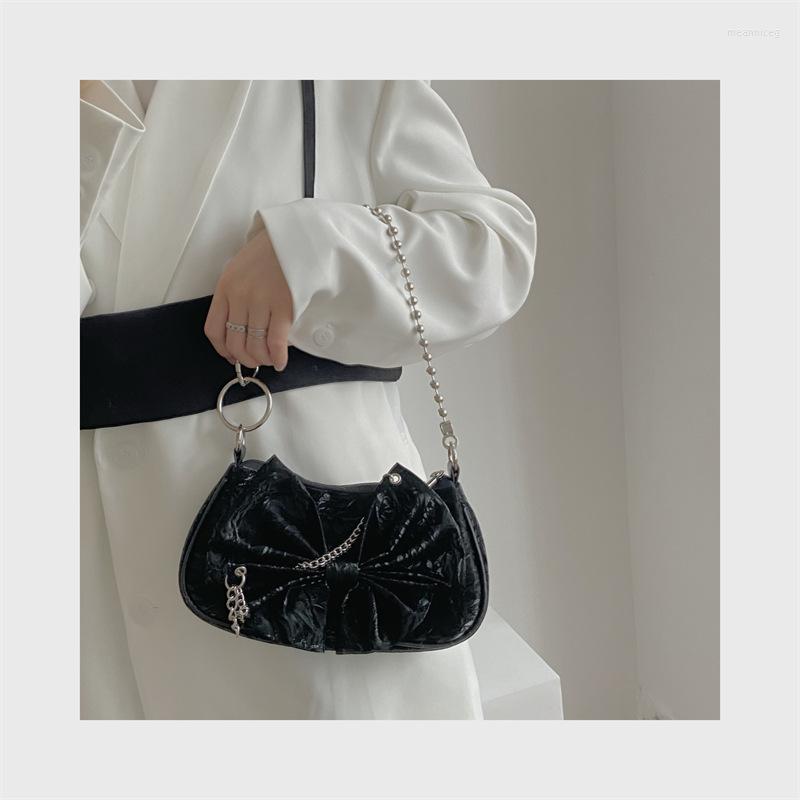 Evening Bags Handbag Bowknot Love Chain Armpit Bag Women's American Girl Trendy Shoulder, Black
Evening Bags Handbag Bowknot Love Chain Armpit Bag Women's American Girl Trendy Shoulder, Black