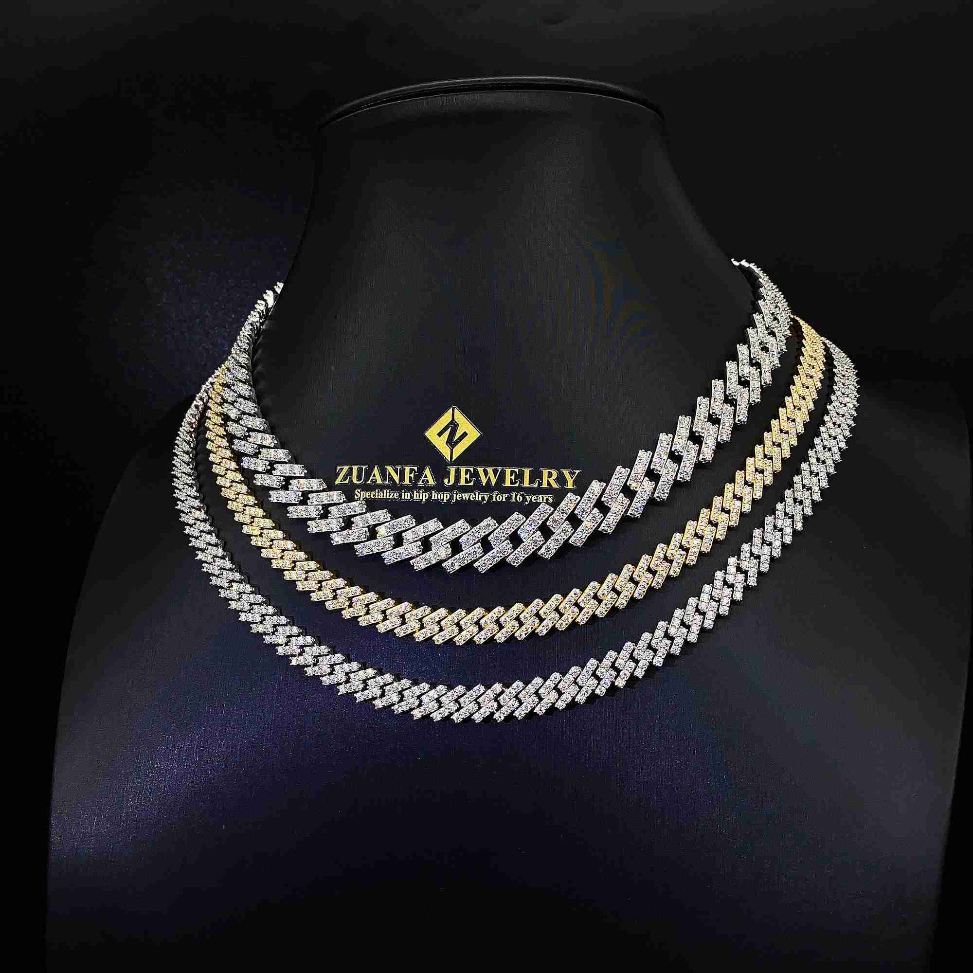 Hot Sale Product Fine Jewelry Necklace 8mm 10mm 13mm Hip Hop Iced Out 1 Row Diamond Cuban Link Moissanite Cuban Chains
Hot Sale Product Fine Jewelry Necklace 8mm 10mm 13mm Hip Hop Iced Out 1 Row Diamond Cuban Link Moissanite Cuban Chains