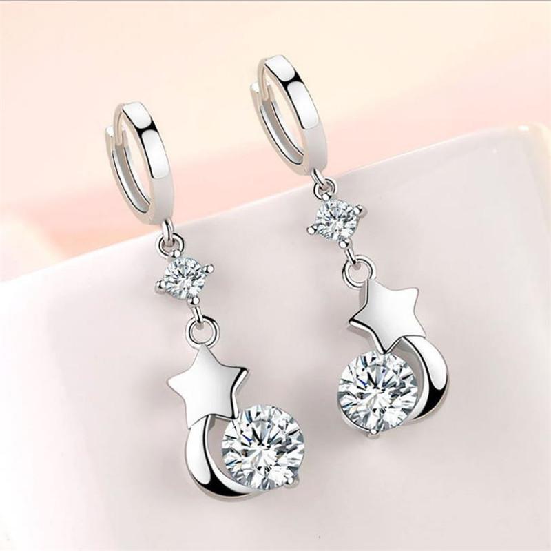 Dangle Earrings & Chandelier Arrival Female Silver 925 For Women Jewelry Bright Zircon Blue Star Drop Earring Lady Party Accessories Princes
Dangle Earrings & Chandelier Arrival Female Silver 925 For Women Jewelry Bright Zircon Blue Star Drop Earring Lady Party Accessories Princes