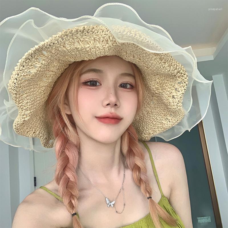Wide Brim Hats Double Lace Big Sun Hat Sweety Crochet Straw Women All-Match Elegant Summer Lady Protection Female, Apricot
Wide Brim Hats Double Lace Big Sun Hat Sweety Crochet Straw Women All-Match Elegant Summer Lady Protection Female, Apricot