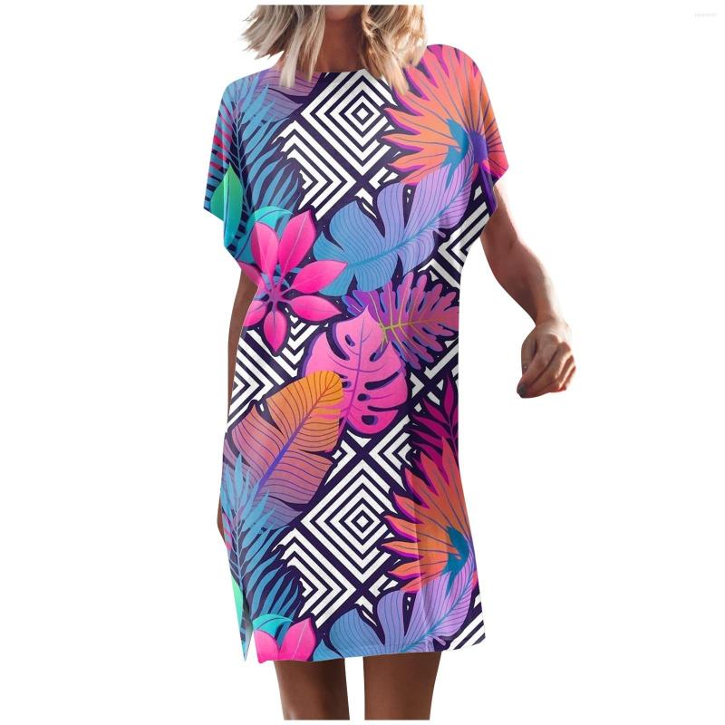 Casual Dresses 2023 Summer Dress Women Elegant Party Sexy Round Neck Vestidos Fashion Short Sleeve Loose, Multicolor
Casual Dresses 2023 Summer Dress Women Elegant Party Sexy Round Neck Vestidos Fashion Short Sleeve Loose, Multicolor