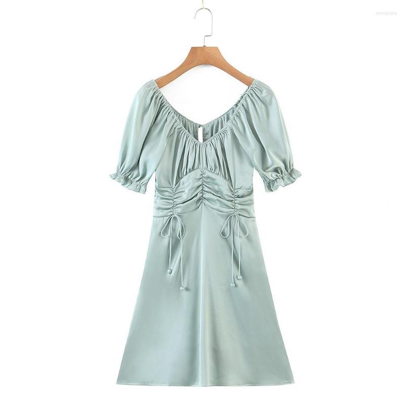 Party Dresses Deep V Retro Plain Green Pleated Waist Ladies Dress Sexy Short Formal For Women Club Szie -L, Light green
Party Dresses Deep V Retro Plain Green Pleated Waist Ladies Dress Sexy Short Formal For Women Club Szie -L, Light green