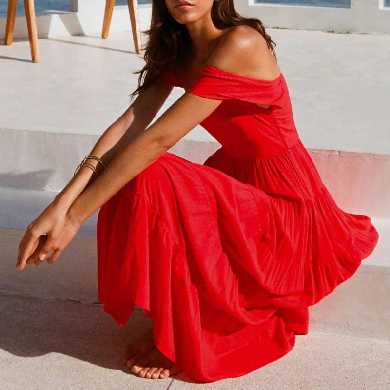 Casual Dresses Vintage Backless Party Dress For Women 2023 Summer Boho Red Off Shoulder Maxi Long A-line Chic, Blue
Casual Dresses Vintage Backless Party Dress For Women 2023 Summer Boho Red Off Shoulder Maxi Long A-line Chic, Blue
