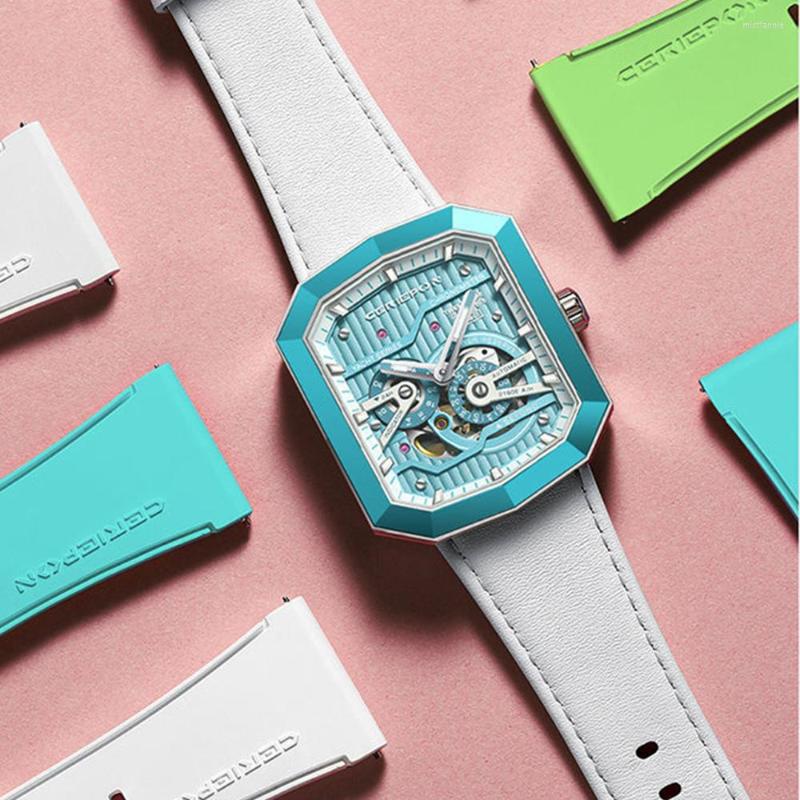 Wristwatches Luxury Automatic Watch For Women CERIEPON Ladies Mechanical Fashion Rectangle 41mm Luminous Clocks Gifts Wife 2023, C2
Wristwatches Luxury Automatic Watch For Women CERIEPON Ladies Mechanical Fashion Rectangle 41mm Luminous Clocks Gifts Wife 2023, C2
