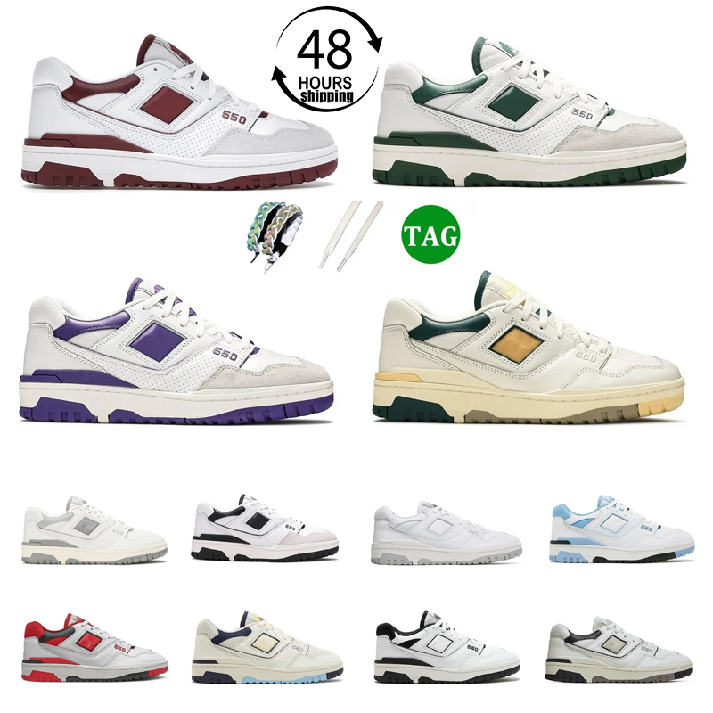 

Trainer New B550 550 Casual Shoes Mens Women BB550 Navy Purple Rich Paul Burgundy Cyan Brand White Green Grey Shadow Cream Black Blue UNC Designers Sneakers Eur 36-45, Color #6