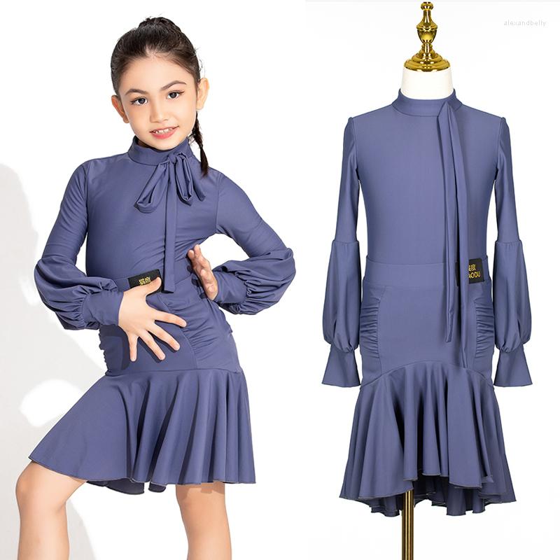 Stage Wear Latin Dance Costume Girls Long Sleeves Dress Practice Kids Performance Clothes Set Ballroom BL7623, Black
Stage Wear Latin Dance Costume Girls Long Sleeves Dress Practice Kids Performance Clothes Set Ballroom BL7623, Black