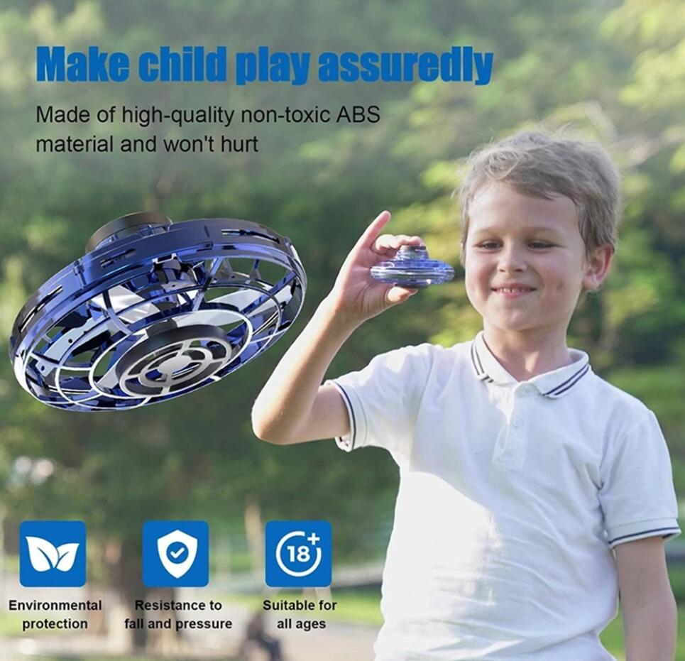 

new fidget finger spinner Flying spinner returning gyro Kids toy gift outdoor gaming saucer UFO Drone