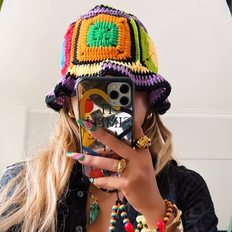 Wide Brim Hats Bucket Hats Fashion Y2K Crochet Bucket Hats Women's Vintage Hand-woven Color Knitted Hat Girls Summer Korean Ins Hollow Beach Hat 230509, White
Wide Brim Hats Bucket Hats Fashion Y2K Crochet Bucket Hats Women's Vintage Hand-woven Color Knitted Hat Girls Summer Korean Ins Hollow Beach Hat 230509, White