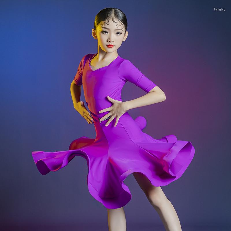 Stage Wear Fashion Latin Dance Costumes For Girls Mid-Sleeved Practice Clothes Rumba Tango Samba Performance DN13988, Picture shown
Stage Wear Fashion Latin Dance Costumes For Girls Mid-Sleeved Practice Clothes Rumba Tango Samba Performance DN13988, Picture shown