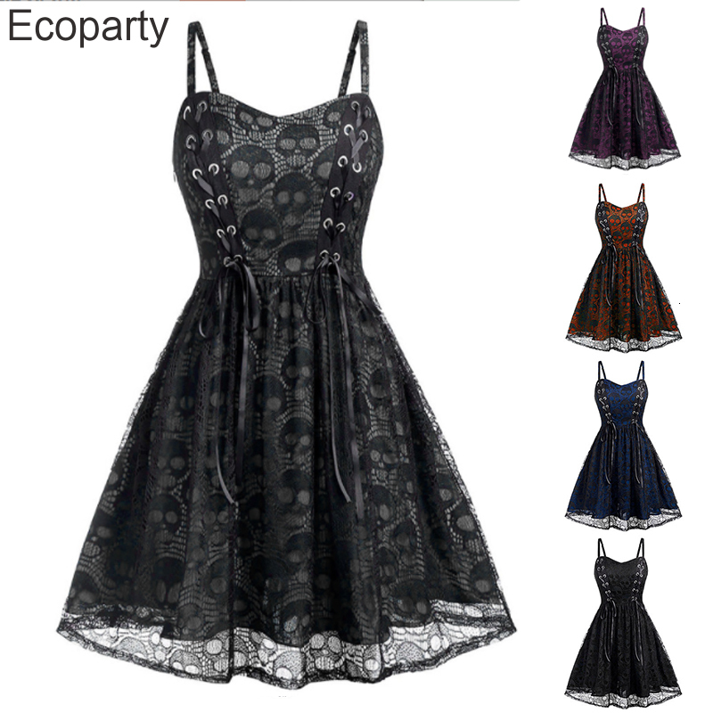Party Dresses Womans Vintage Skull Printed Suspender Sexy Sleeveless Lace Patchwork Bandage ALine Halloween Witch Cosplay Costume 230508, Orange
Party Dresses Womans Vintage Skull Printed Suspender Sexy Sleeveless Lace Patchwork Bandage ALine Halloween Witch Cosplay Costume 230508, Orange