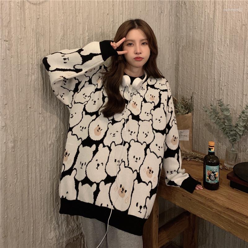 Women's Sweaters Spring And Autumn Style Loose Lazy Wind Bear Pullover Knitted Long-sleeved Sweater Women, Picture shown
Women's Sweaters Spring And Autumn Style Loose Lazy Wind Bear Pullover Knitted Long-sleeved Sweater Women, Picture shown
