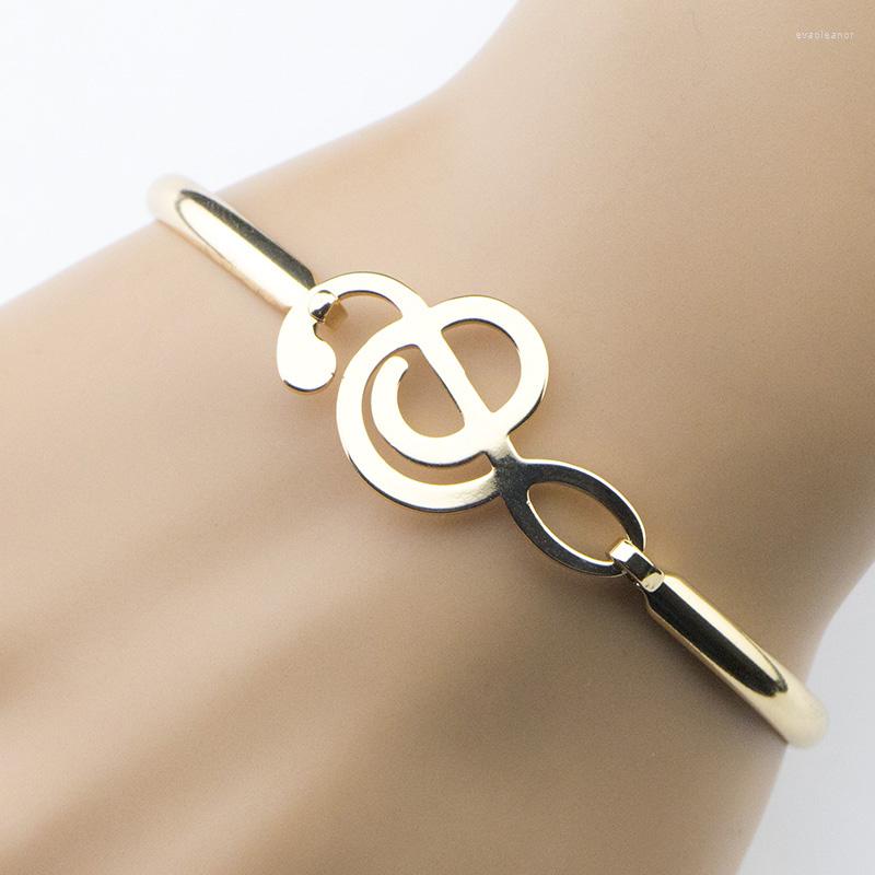 Bangle Stainless Steel Top Musical Note Bracelet Wristband For Women Wedding Party Jewelry Gift A-2210 
Bangle Stainless Steel Top Musical Note Bracelet Wristband For Women Wedding Party Jewelry Gift A-2210