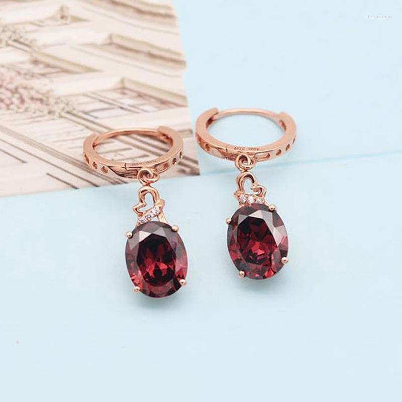 Dangle Earrings 585 Purple Gold Plated 14K Rose Inlaid Gemstone For Women Elegant Crystal Exquisite Light Luxury Wedding Jewelry
Dangle Earrings 585 Purple Gold Plated 14K Rose Inlaid Gemstone For Women Elegant Crystal Exquisite Light Luxury Wedding Jewelry