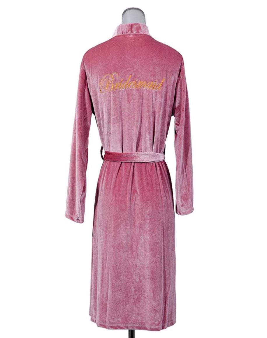 Undergarments Embroidery Bride Wedding Robe Velvet Women Kimono Bathrobe Sexy Sleepwear Bridesmaid Dressing Gown Casual Nightdress7988591
Undergarments Embroidery Bride Wedding Robe Velvet Women Kimono Bathrobe Sexy Sleepwear Bridesmaid Dressing Gown Casual Nightdress7988591