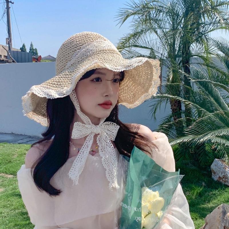 Wide Brim Hats Lace Straw Hat Women Summer Visors Large Bucket Cap Uv Panama Lolita Foldable Beach F T6m0
Wide Brim Hats Lace Straw Hat Women Summer Visors Large Bucket Cap Uv Panama Lolita Foldable Beach F T6m0