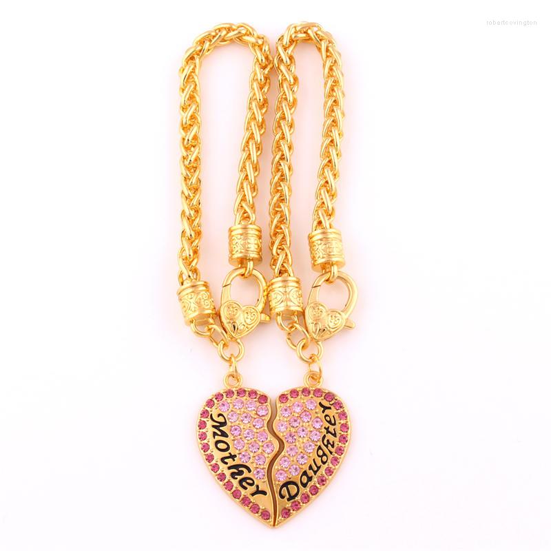 Charm Bracelets Heart Bracelet For Women Whear Link Chain Sparkling Crystals Mother Daughter Written Elegant Jewelry Zinc Alloy Drop
Charm Bracelets Heart Bracelet For Women Whear Link Chain Sparkling Crystals Mother Daughter Written Elegant Jewelry Zinc Alloy Drop