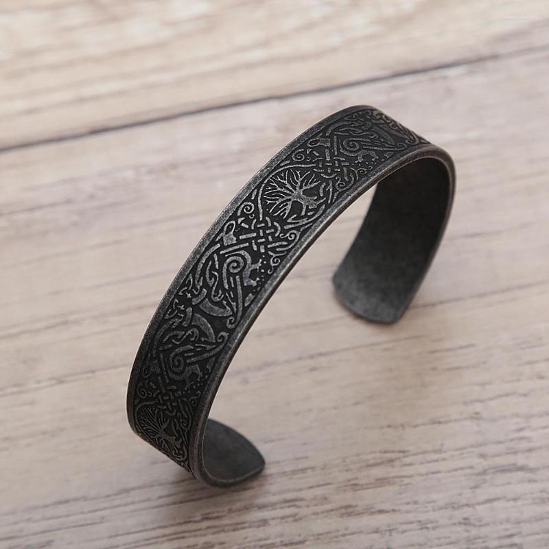 Bangle Vintage Viking Tree Of Life Bracelet Nordic Stainless Steel Celtic Knot Opening Fashion Men's Jewelry Gifts Wholesale
Bangle Vintage Viking Tree Of Life Bracelet Nordic Stainless Steel Celtic Knot Opening Fashion Men's Jewelry Gifts Wholesale