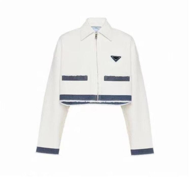 Casual Letter Triangle Denim Coats Long Sleeved Zipper Jacket 100 Cotton Spring Autumn Women Streetwear Coat6751687, White
Casual Letter Triangle Denim Coats Long Sleeved Zipper Jacket 100 Cotton Spring Autumn Women Streetwear Coat6751687, White