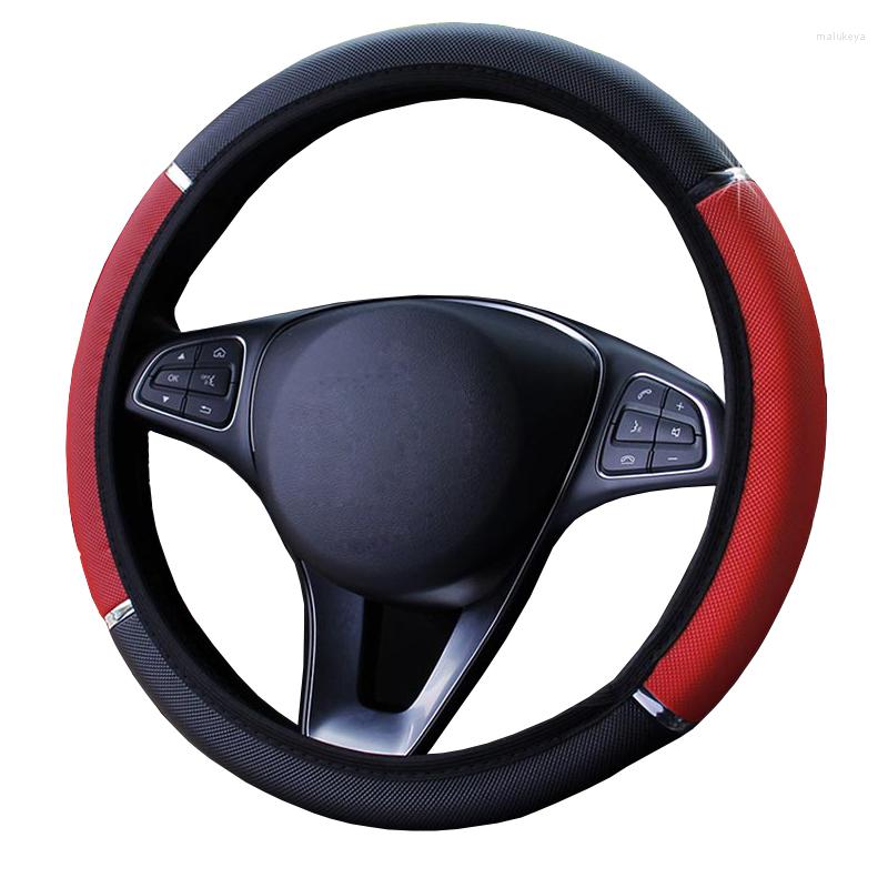 Steering Wheel Covers Metal Leather Car Cover For 37-38 CM 14.5"-15" Anti-slip No Inner Ring M Size Braid On Steering-wheel Cay
Steering Wheel Covers Metal Leather Car Cover For 37-38 CM 14.5"-15" Anti-slip No Inner Ring M Size Braid On Steering-wheel Cay