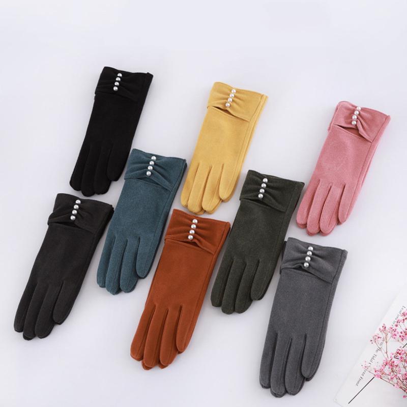 Five Fingers Gloves Artificial Pear Touch Screen Women Vintage Winter Full Finger Warm Slim Windproof Suede Female Glove Mittens Ski G033
Five Fingers Gloves Artificial Pear Touch Screen Women Vintage Winter Full Finger Warm Slim Windproof Suede Female Glove Mittens Ski G033
