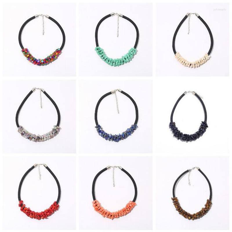 Chains Natural Stone Blue Sand Tiger Eye Irregular Necklace Bohemian Retro Ethnic Style Crushed Crystal Short Chain
Chains Natural Stone Blue Sand Tiger Eye Irregular Necklace Bohemian Retro Ethnic Style Crushed Crystal Short Chain