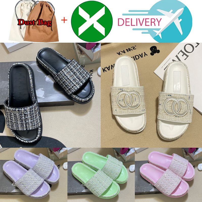 Popular Designer For Ladies Sandals Womens Slippers Woman Thick Bottom Leather Slipper Flip Flops Quilted Slides Blue Pink Green Flats Beach colorful sandal slide, Color 1
Popular Designer For Ladies Sandals Womens Slippers Woman Thick Bottom Leather Slipper Flip Flops Quilted Slides Blue Pink Green Flats Beach colorful sandal slide, Color 1