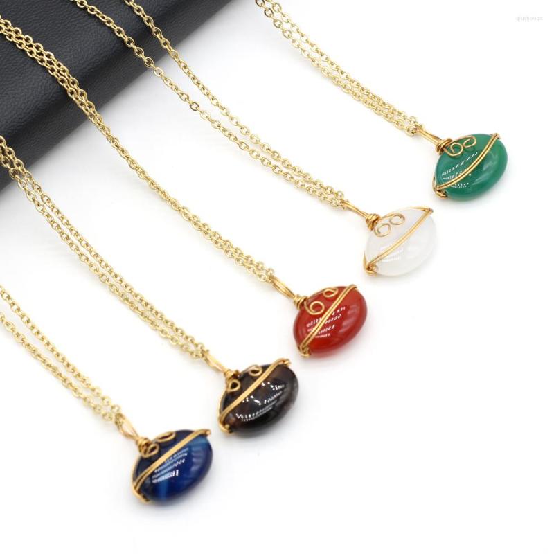 Pendant Necklaces Trendy Natural Stone Gold Color Wire Wrap Gem Simple Pedanat Necklace Jewelry For Women Reiki Heal Gifts
Pendant Necklaces Trendy Natural Stone Gold Color Wire Wrap Gem Simple Pedanat Necklace Jewelry For Women Reiki Heal Gifts