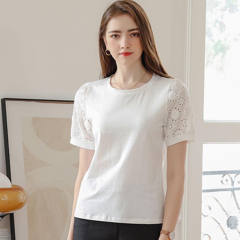 Women' T Shirts Hollow Out Cotton Shirt Women Patchwork Short Sleeve Summer Tops 2023 Tee Femme Korean Fashion Clothing Tshirt Camisetas, Blue
Women' T Shirts Hollow Out Cotton Shirt Women Patchwork Short Sleeve Summer Tops 2023 Tee Femme Korean Fashion Clothing Tshirt Camisetas, Blue