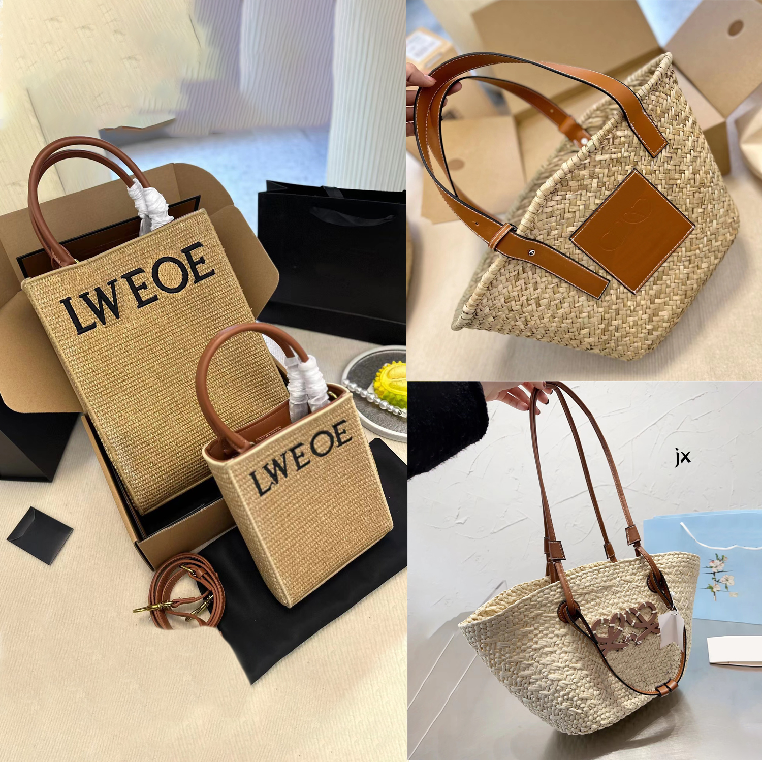 Woman Raffia basket Straw anagram Shoulder Bag Fold Shopper a5 tote handbag men Designer bag luxury bucket pochette summer weave travel Cross body clutch Beach bags, 10
Woman Raffia basket Straw anagram Shoulder Bag Fold Shopper a5 tote handbag men Designer bag luxury bucket pochette summer weave travel Cross body clutch Beach bags, 10