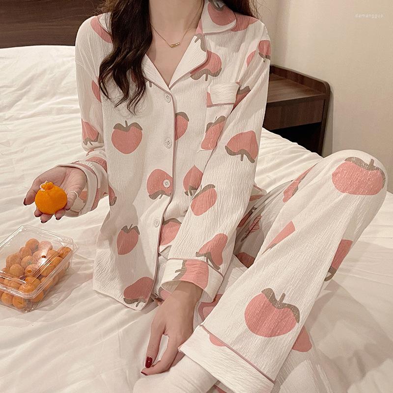 Women's Sleepwear Pajamas Women's Long-sleeved Trousers Ins Cotton Cute Peach Home Service Suit Women Set Lounge Wear, Beige
Women's Sleepwear Pajamas Women's Long-sleeved Trousers Ins Cotton Cute Peach Home Service Suit Women Set Lounge Wear, Beige
