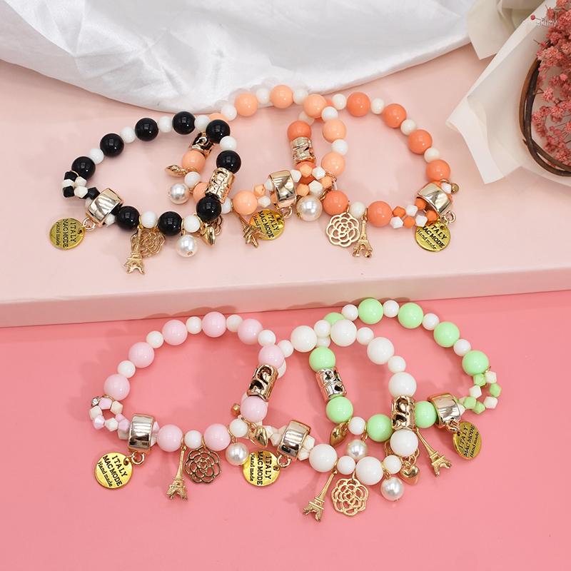 Charm Bracelets Hollow Rose Bracelet Women Bohemian Tower Pulseras Gift Beaded Female Simple Pearl Jewelry
Charm Bracelets Hollow Rose Bracelet Women Bohemian Tower Pulseras Gift Beaded Female Simple Pearl Jewelry