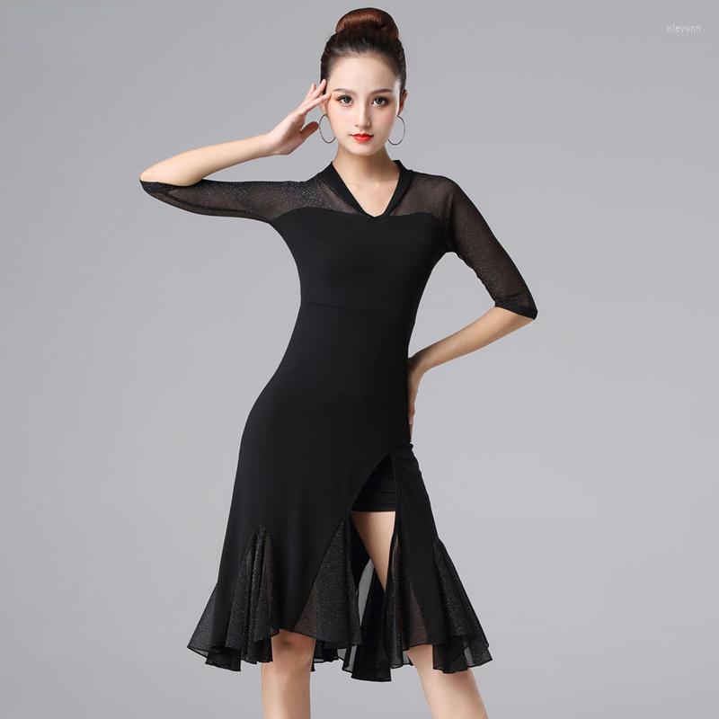 Stage Wear Rumba Dance Tango Samba Professional Competition Rave Dancing Female Modern Practice Clothes Black Salsa Dresses, Picture shown
Stage Wear Rumba Dance Tango Samba Professional Competition Rave Dancing Female Modern Practice Clothes Black Salsa Dresses, Picture shown