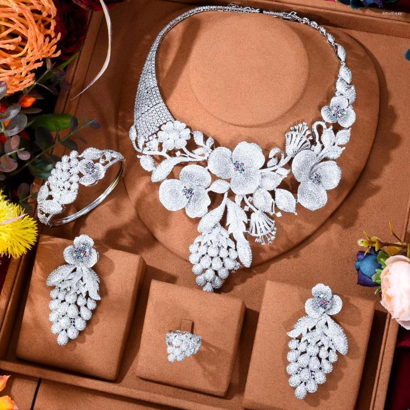 Necklace Earrings Set GODKI Original Big Luxury Flower Boom Women Engagement Bridal Wedding Earring Dubai Jewelry Jewellery Addiction, Picture shown
Necklace Earrings Set GODKI Original Big Luxury Flower Boom Women Engagement Bridal Wedding Earring Dubai Jewelry Jewellery Addiction, Picture shown