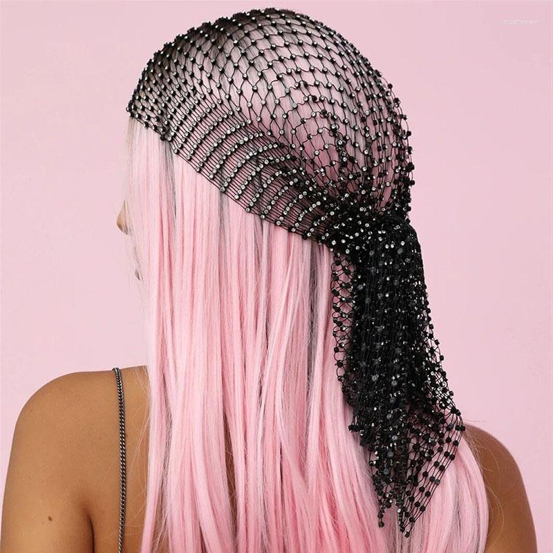 Scarves Women Elastic Rhinestone Turban Ladies Shining Fishnet Headhood Holiday Party Carnival Hat Mesh Cap Bling Diamond Headpiece
Scarves Women Elastic Rhinestone Turban Ladies Shining Fishnet Headhood Holiday Party Carnival Hat Mesh Cap Bling Diamond Headpiece