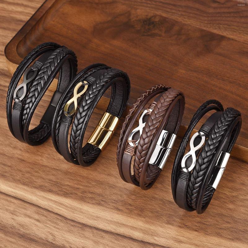 Charm Bracelets Special Men's Leather Bracelet Stainless Steel Braided Rope Multilayer Magnet Buckle Bangles Fashion Jewelry Gifts
Charm Bracelets Special Men's Leather Bracelet Stainless Steel Braided Rope Multilayer Magnet Buckle Bangles Fashion Jewelry Gifts
