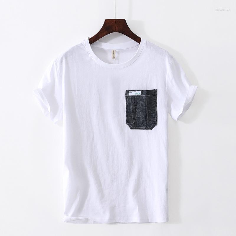 Men's T Shirts 2023 Summer Solid Color T-shirt Loose Breathable Pocket Short-Sleeved Shirt L26035, Blue
Men's T Shirts 2023 Summer Solid Color T-shirt Loose Breathable Pocket Short-Sleeved Shirt L26035, Blue